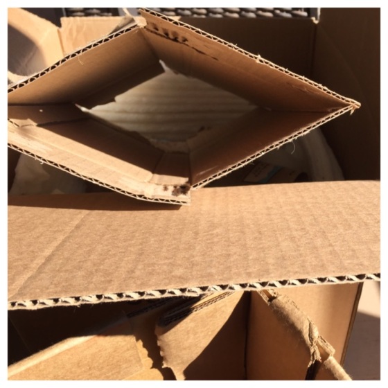 Cardboard edge